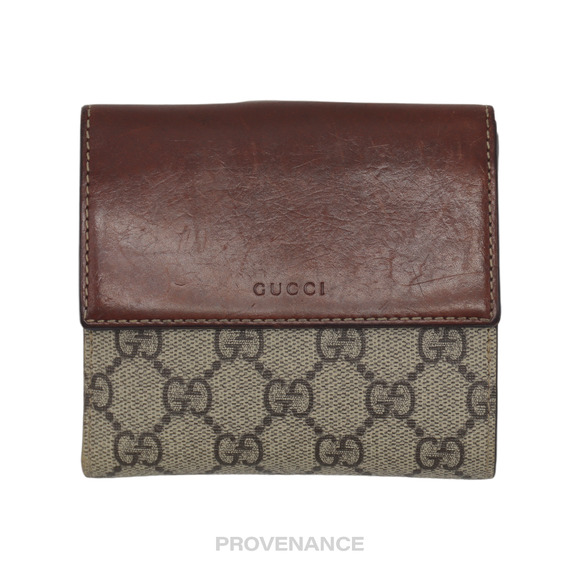 🔴 Gucci GG Supreme Trifold Wallet - Picture 2 of 11